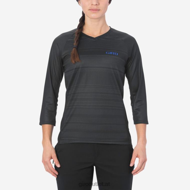 Giro schwarze Linien Frauen Roust 3/4-Trikot 082281251