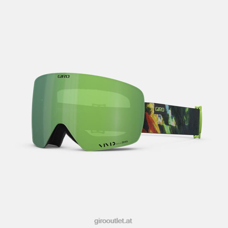 Giro grüner Datenmosh unisex Kontur RS asiatische Passform Schutzbrille 08228943