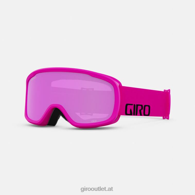 Giro leuchtend rosa Wortmarke unisex Cruz Asian-Fit-Brille 08228927